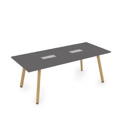 Офисная мебель Arredo Стол переговорный 10СП.095 Graphit/Iron wood 1800x900x750