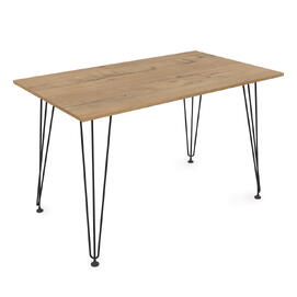 Стол обеденный прямоугольный DELTA Teakwood/Черный 1200x700x731