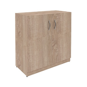 Офисная мебель Simple Шкаф широкий низкий с дверями SR-2W.1 Дуб Сонома светлый 770х375х790