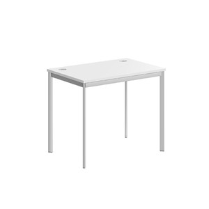 Офисная мебель Имаго-С Стол прямой СП-1.1S Белый/Алюминий 900х600х755